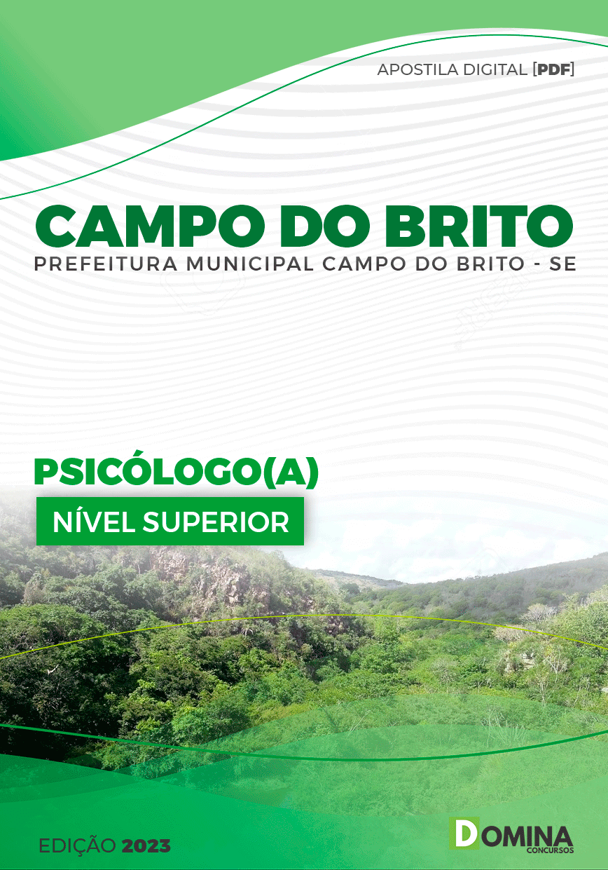 Apostila Pref Campo do Brito SE 2023 Psicólogo