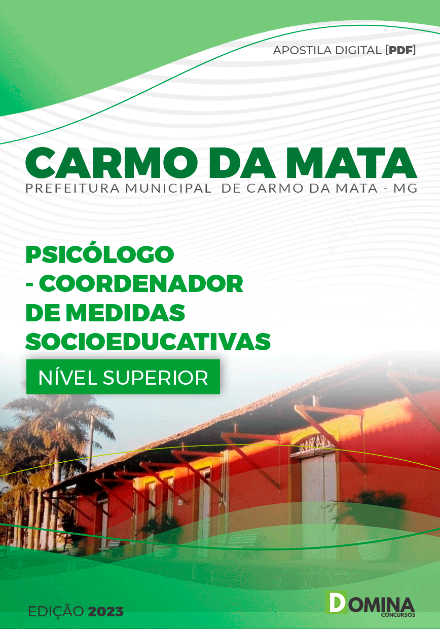 Apostila Pref Carmo da Mata MG 2023 Psicólogo