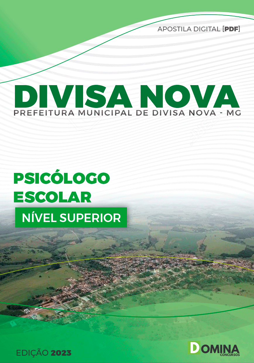 Apostila Prefeitura Divisa Nova MG 2023 Psicólogo Escolar