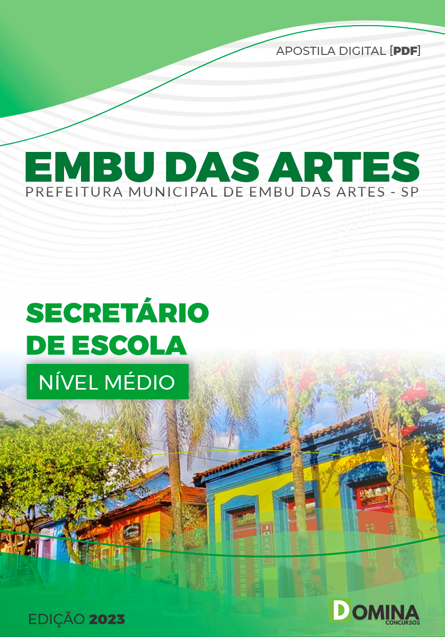 Apostila Pref Embu das Artes SP 2023 Secretário Escola