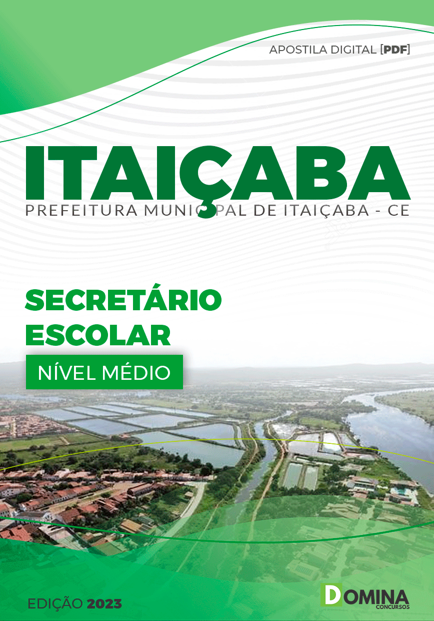 Apostila Concurso Pref Itaiçaba CE 2023 Secretário Escolar