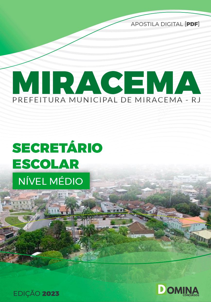 Apostila Pref Miracema RJ 2023 Secretário Escolar