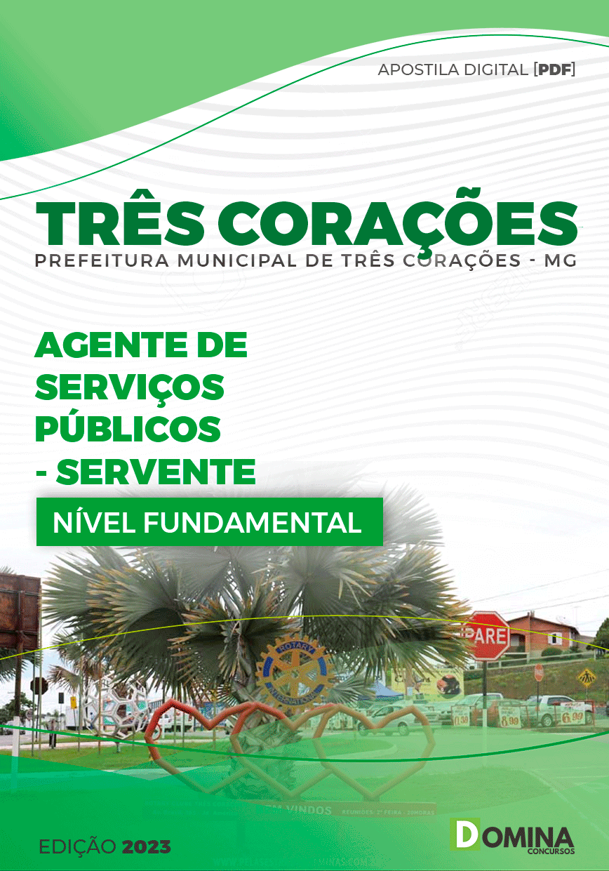 Apostila Pref Três Corações MG 2024 Servente