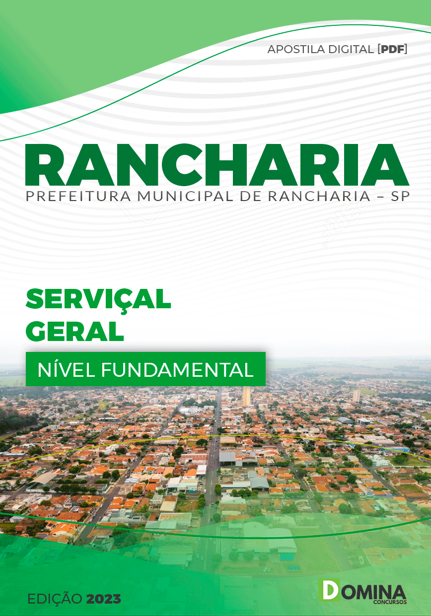 Apostila Concurso Pref Rancharia SP 2023 Seviçal Geral