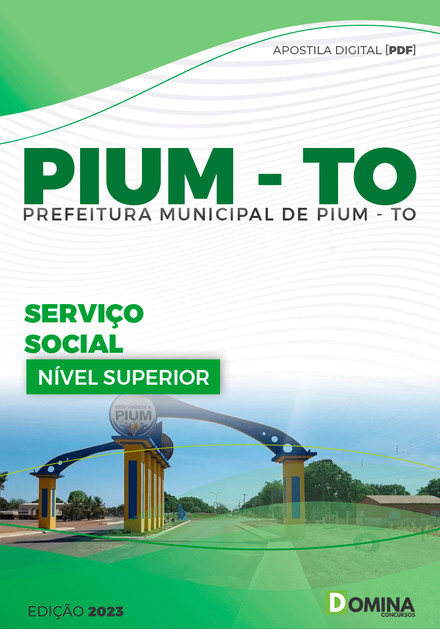 Apostila Concurso Pref Pium TO 2023 Serviço Social