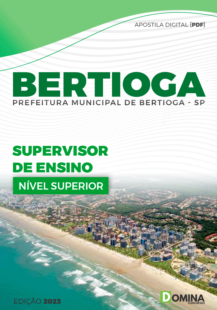 Apostila Pref Bertioga SP 2023 Supervisor Ensino