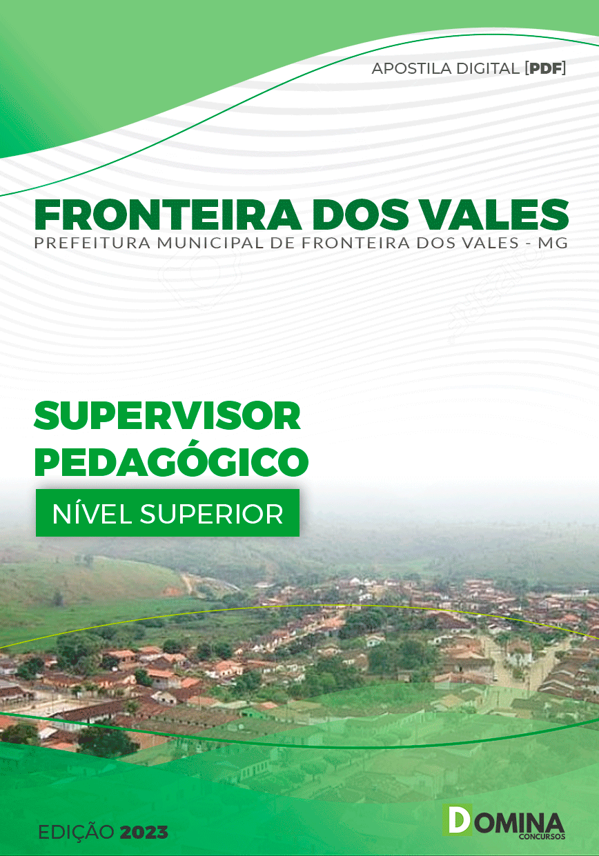 Apostila Pref Fronteira dos Vales MG 2024 Supervisor Pedagógico