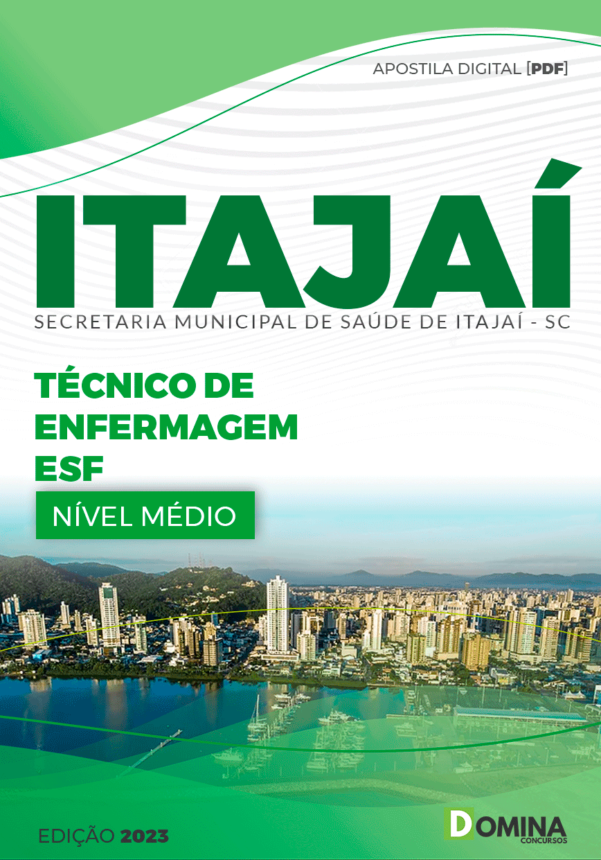 Apostila Pref Itajaí SC 2023 Técnico de Enfermagem ESF