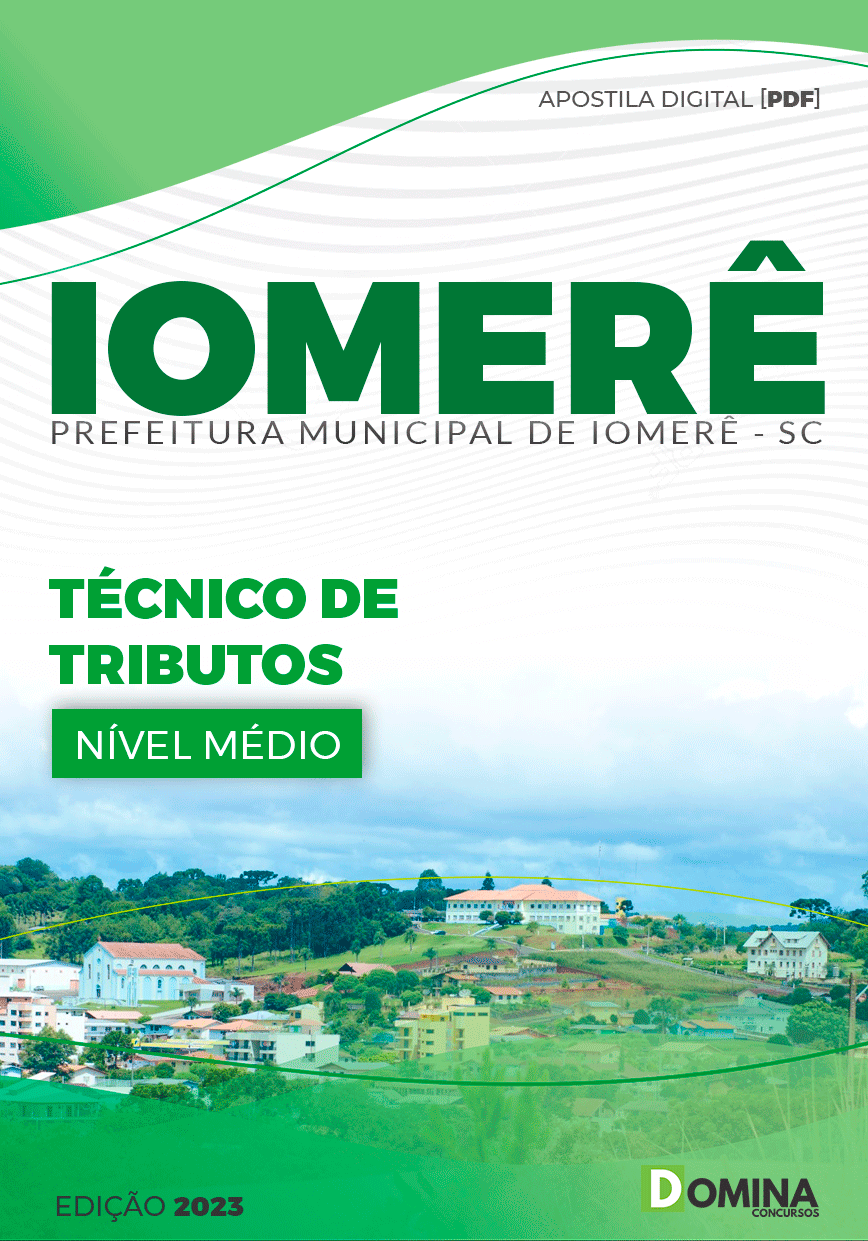 Apostila Pref Iomerê SC 2023 Técnico de Tributos