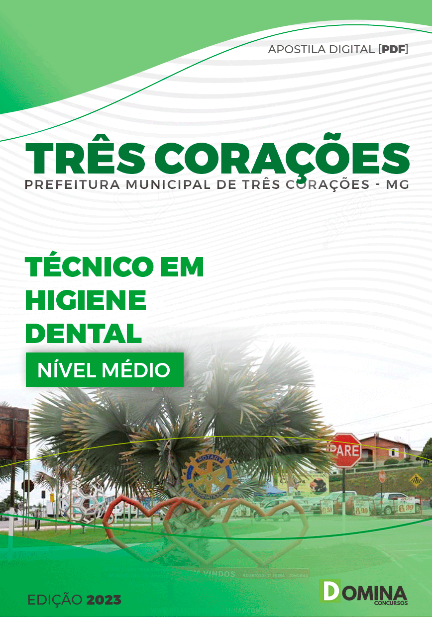 Apostila Pref Três Corações MG 2024 Técnico Higiene Dental