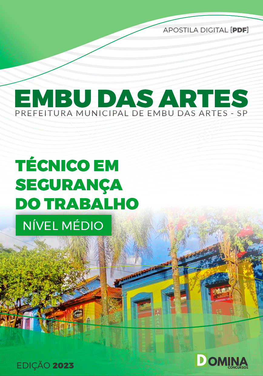 Apostila Pref Embu das Artes SP 2023 Técnico Segurança Trabalho