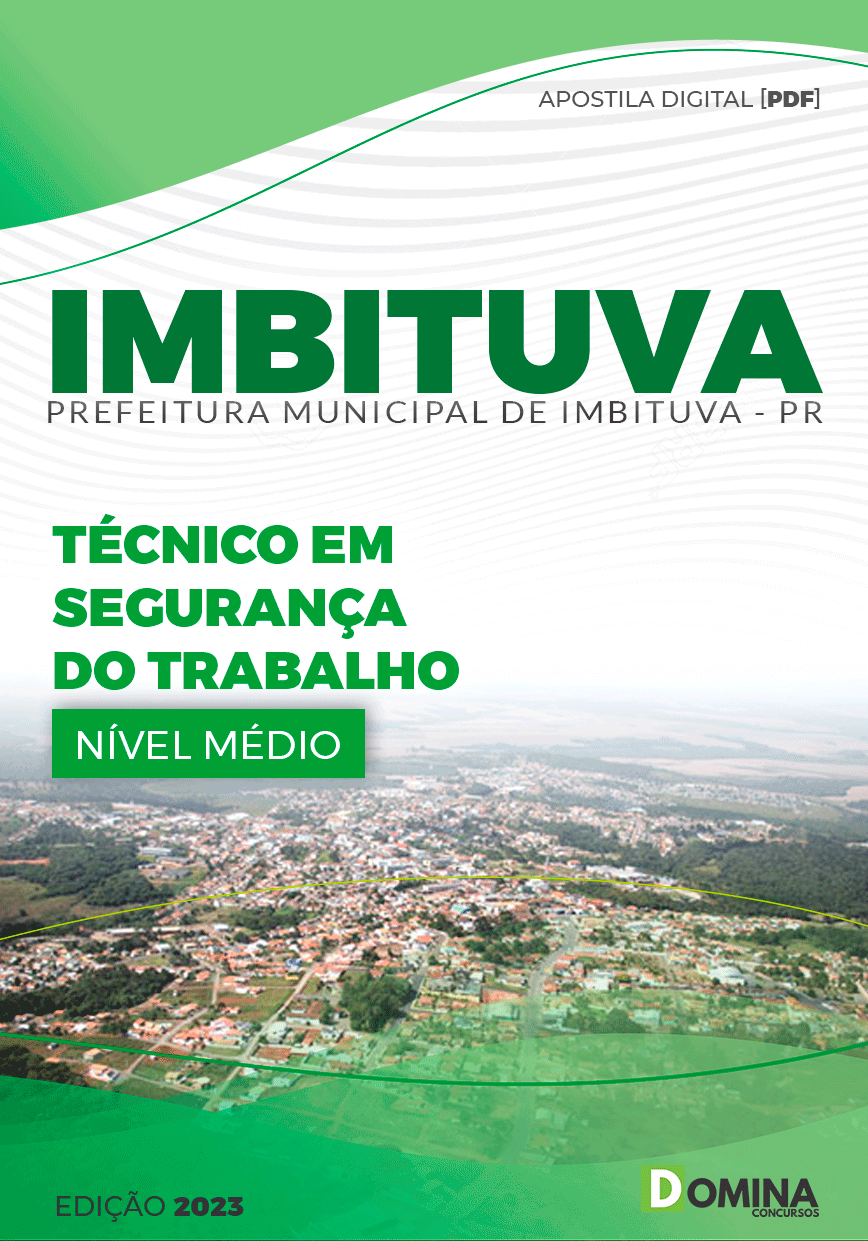 Apostila Prefeitura Imbituva PR 2023 Técnico Segurança Trabalho