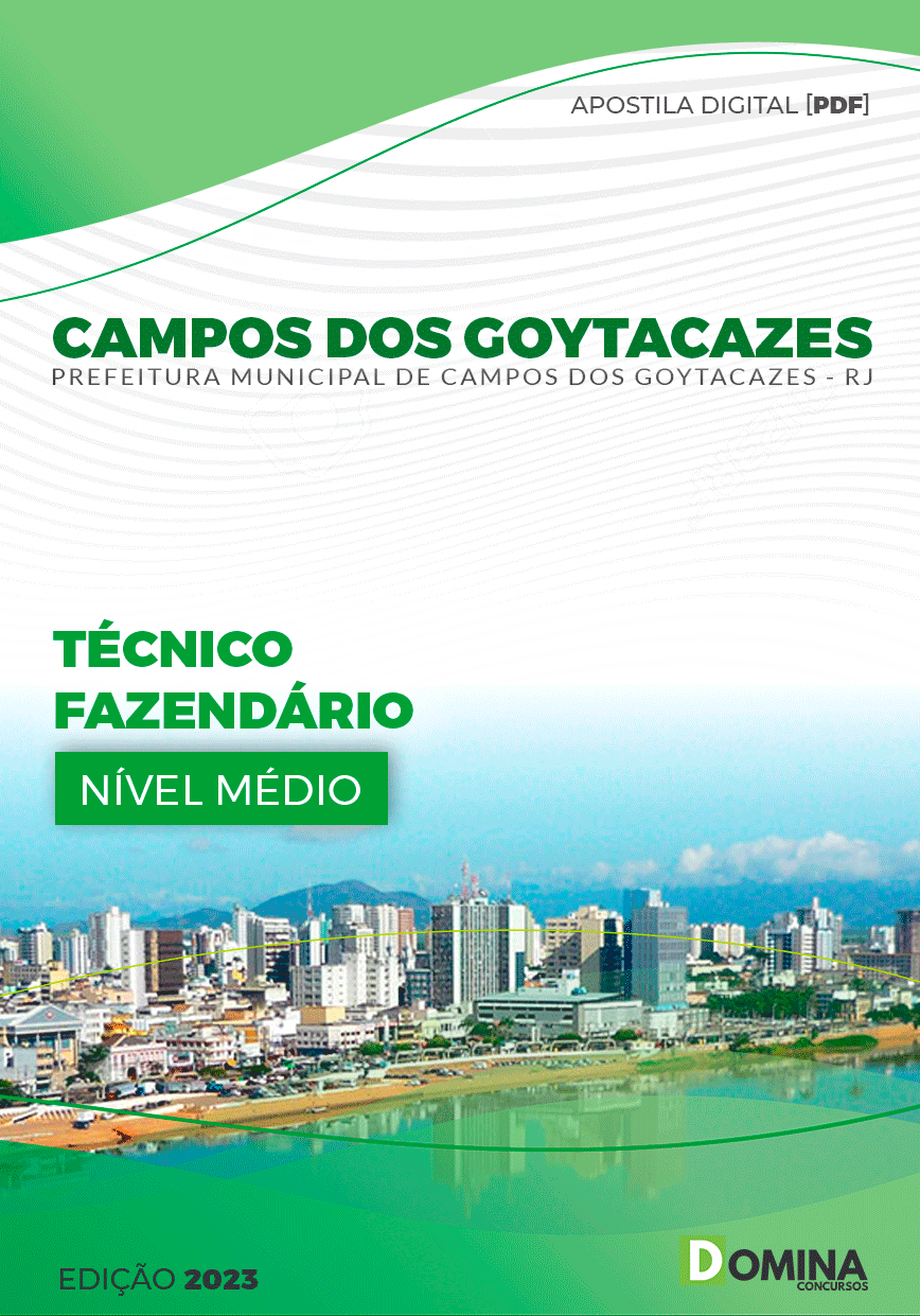 Apostila Pref Campos dos Goytacazes RJ 2024 Técnico Fazendário