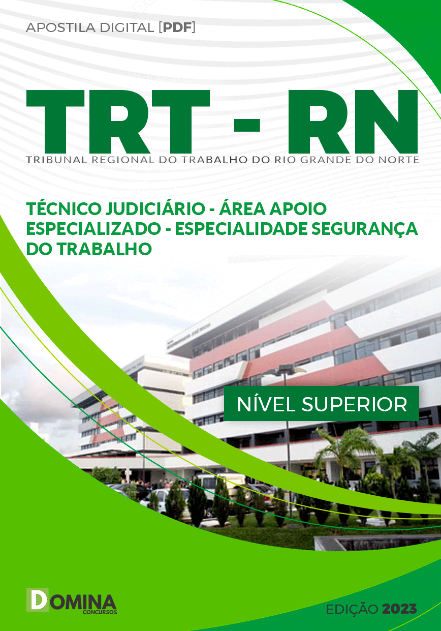 Apostila TRT RN 2023 Técnico Judiciário Segurança Trabalho