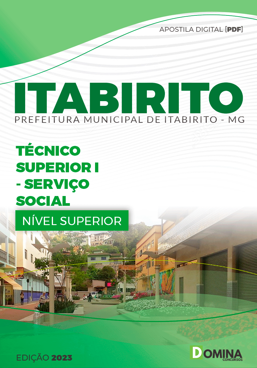 Apostila Prefeitura Itabirito MG 2023 Téc Superior Serviço Social