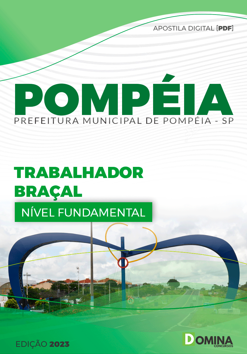 Apostila Pref Pompéia SP 2023 Trabalhador Braçal