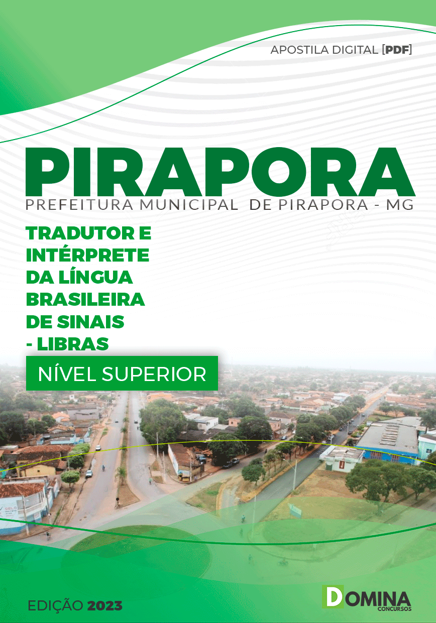 Apostila Pref Pirapora MG 2023 Tradutor Intérprete LIBRAS