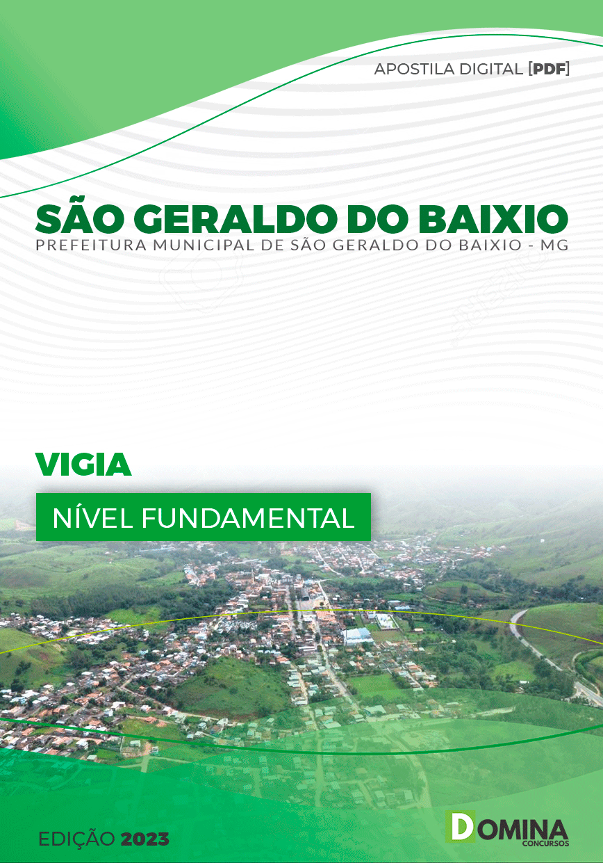 Apostila Pref São Geraldo do Baixio MG 2023 Vigia
