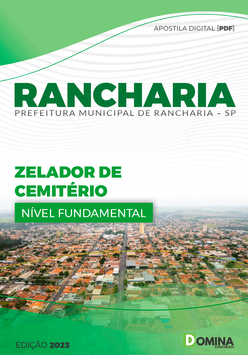 Apostila Concurso Pref Rancharia SP 2023 Zelador Cemitério