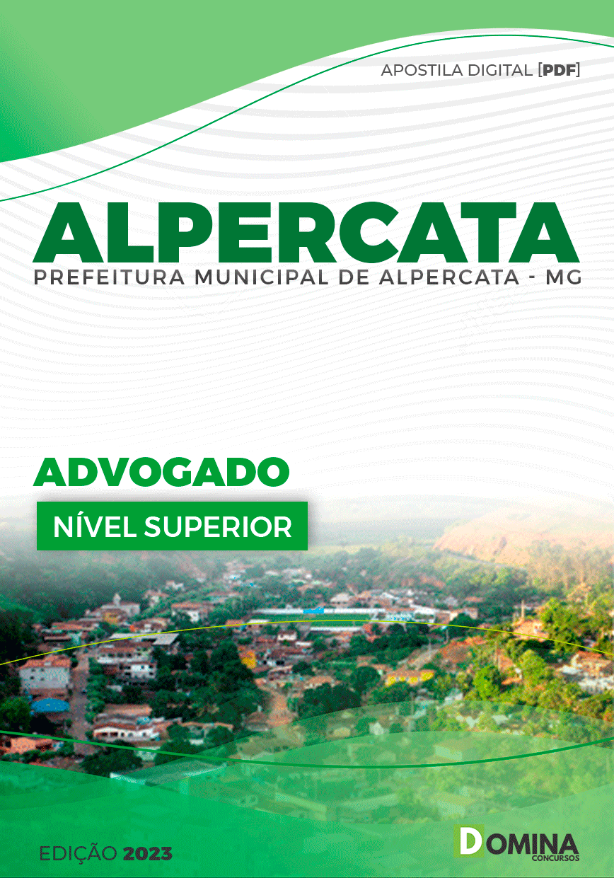 Apostila Pref Alpercata MG 2023 Advogado