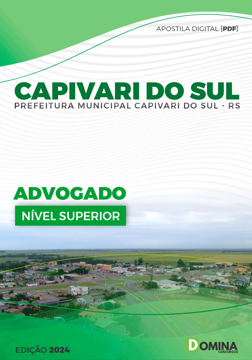 Apostila Pref Capivari do Sul RS 2024 Advogado
