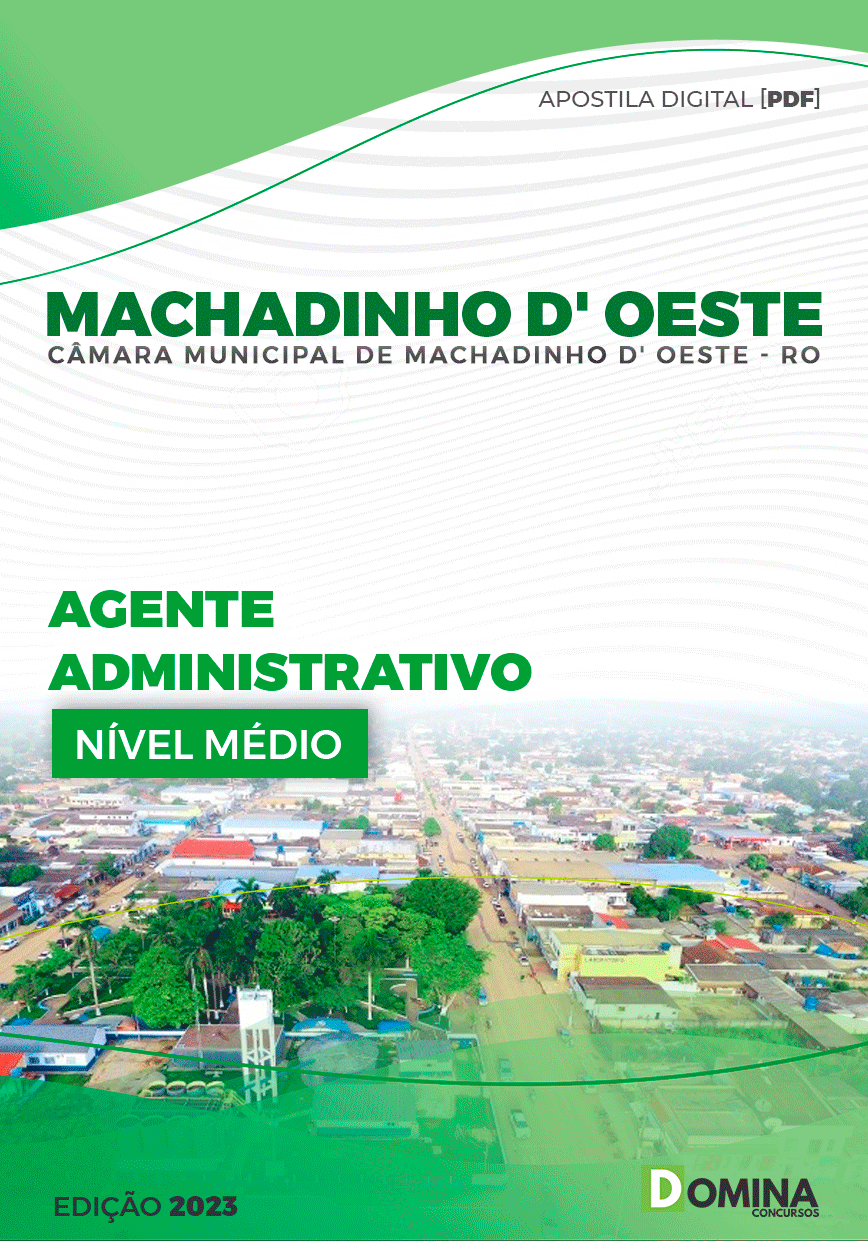 Apostila Câmara Machadinho D’Oeste RO 2023 Agente Administrativo