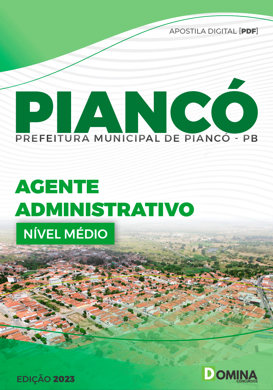 Apostila Pref Piancó PB 2023 Agente Administrativo