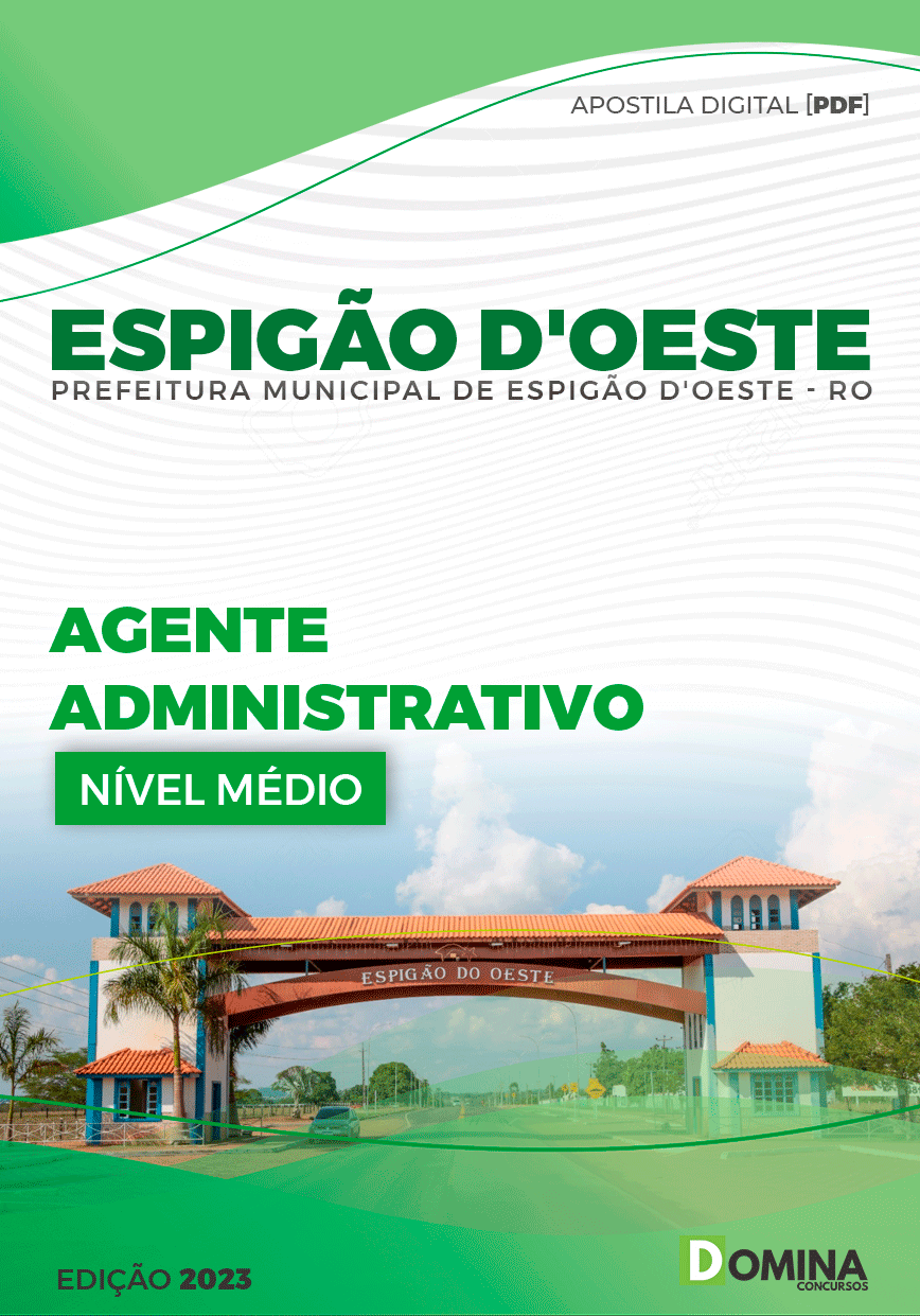 Apostila Pref Espigão D’oeste RO 2023 Agente Administrativo
