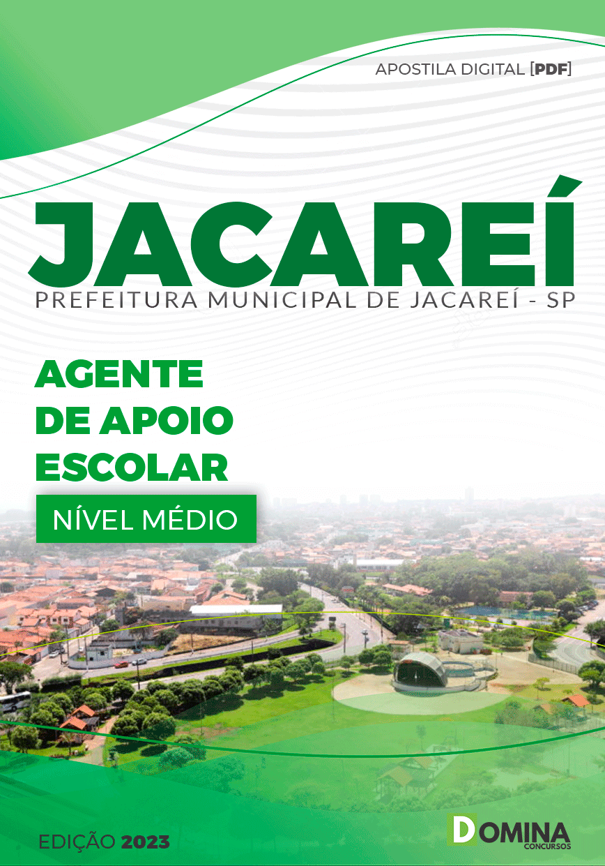 Apostila Pref Jacareí SP 2023 Agente de Apoio Escolar