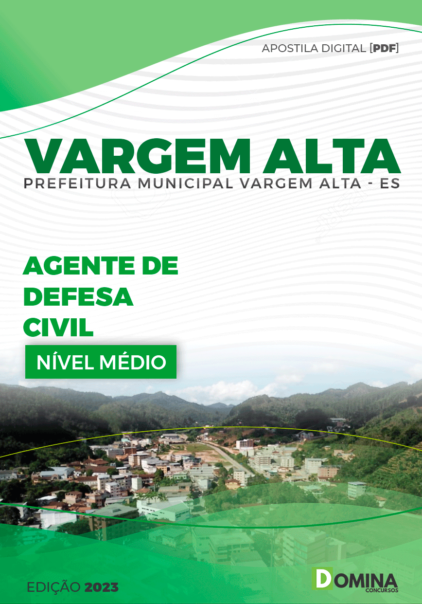 Apostila Pref Vargem Alta ES 2023 Agente de Defesa Civil