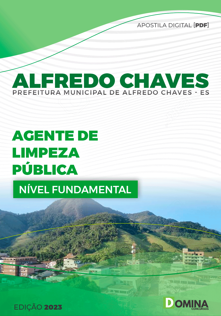 Apostila Pref Alfredo Chaves ES 2023 Agente de Limpeza Pública