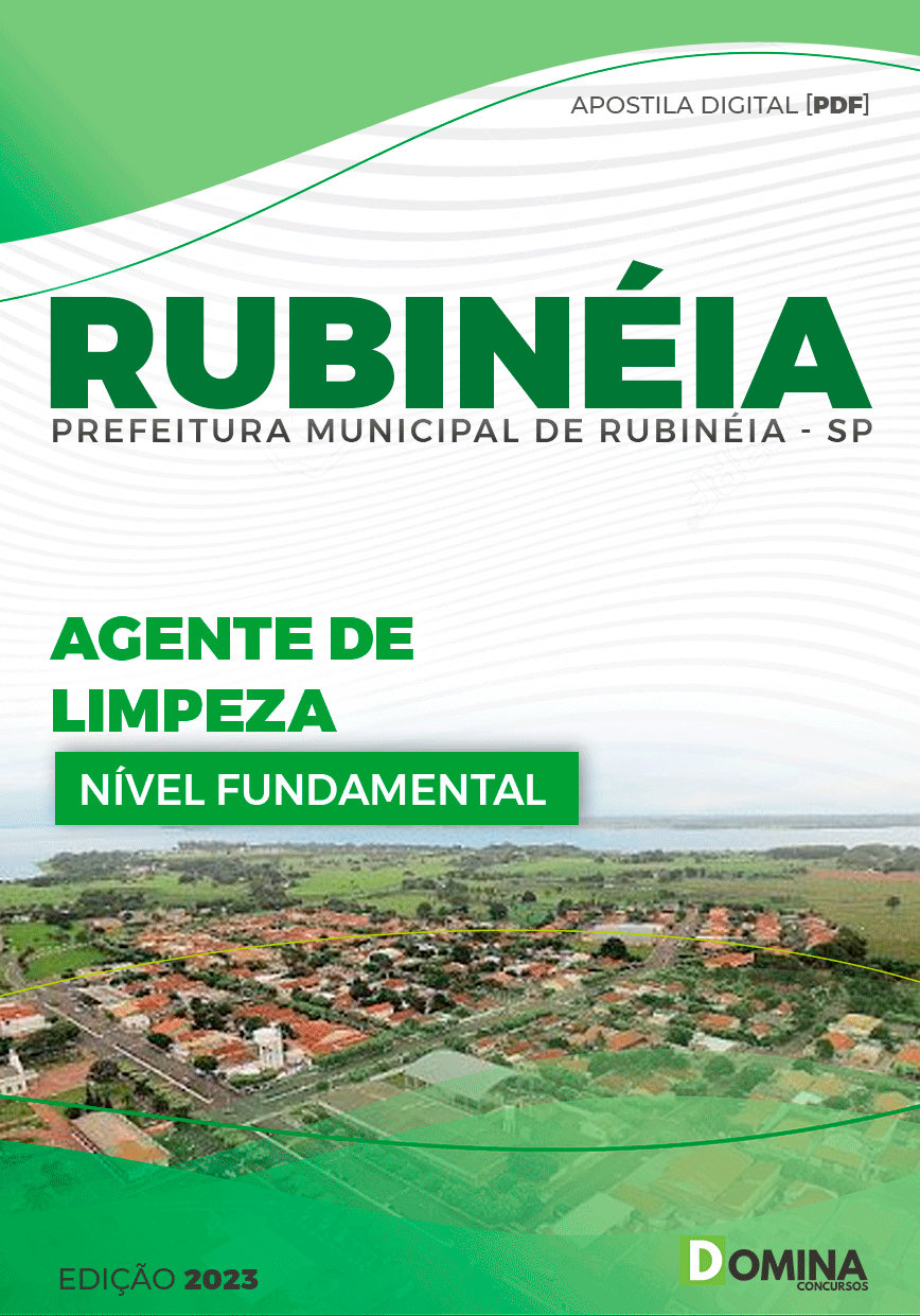 Apostila Concurso Pref Rubinéia SP 2023 Agente Limpeza