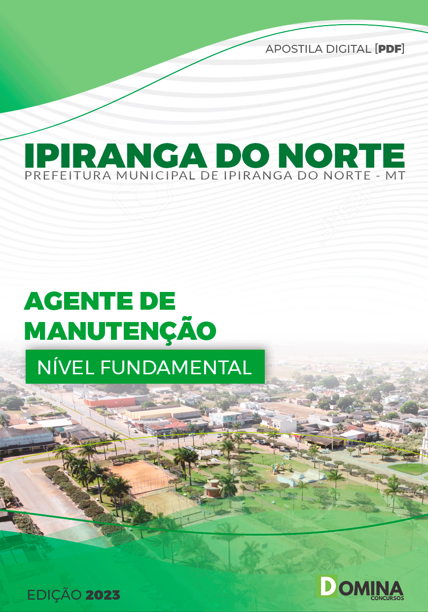 Apostila Pref Ipiranga do Norte MT 2023 Agente Manutenção