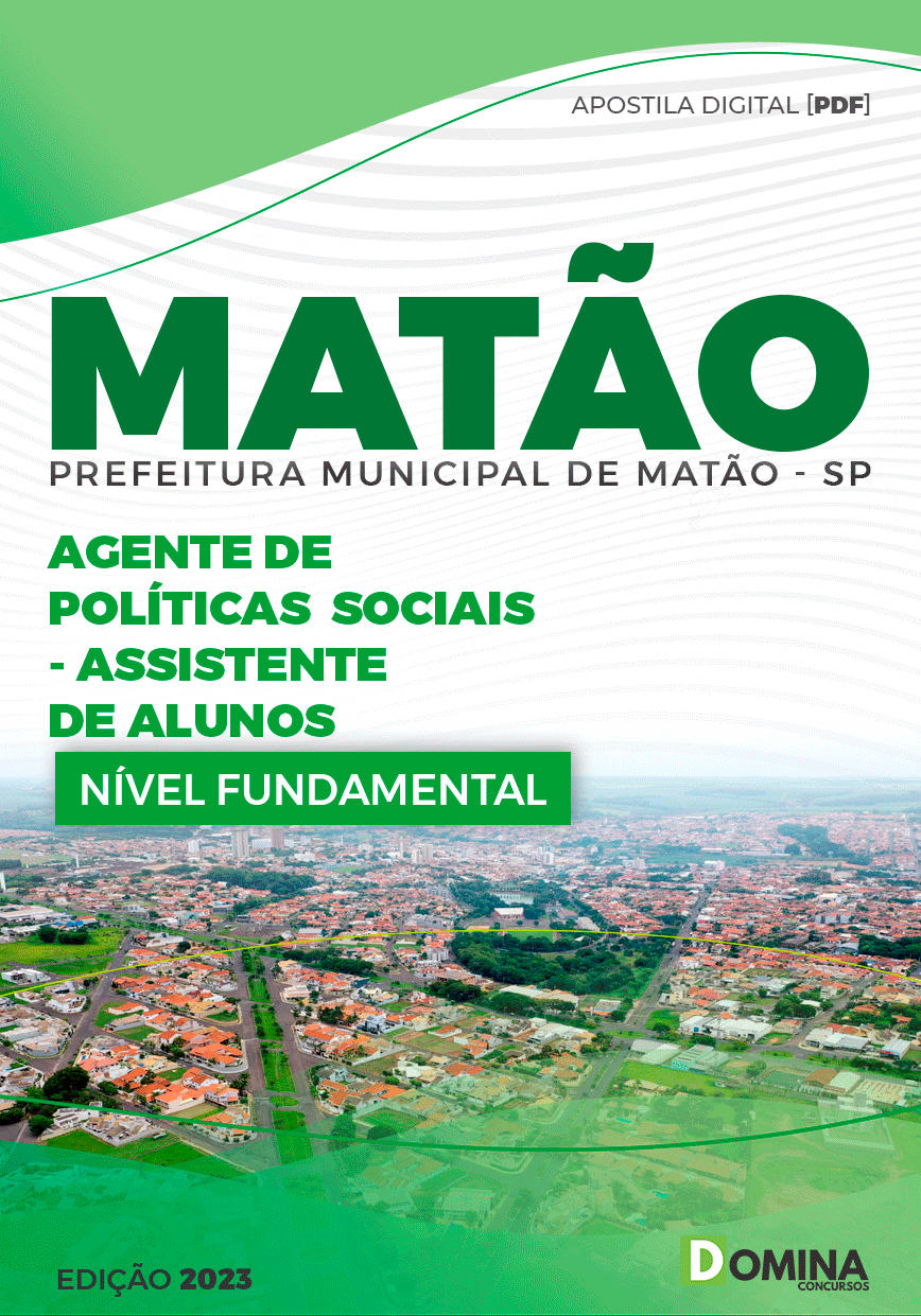 Apostila Pref Matão SP 2023 Assistente Alunos