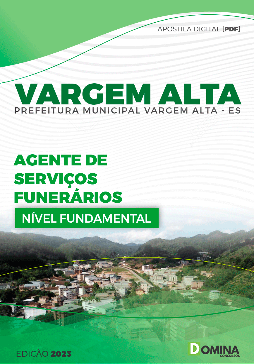Apostila Pref Vargem Alta ES 2023 Agente de Serviços Funerais