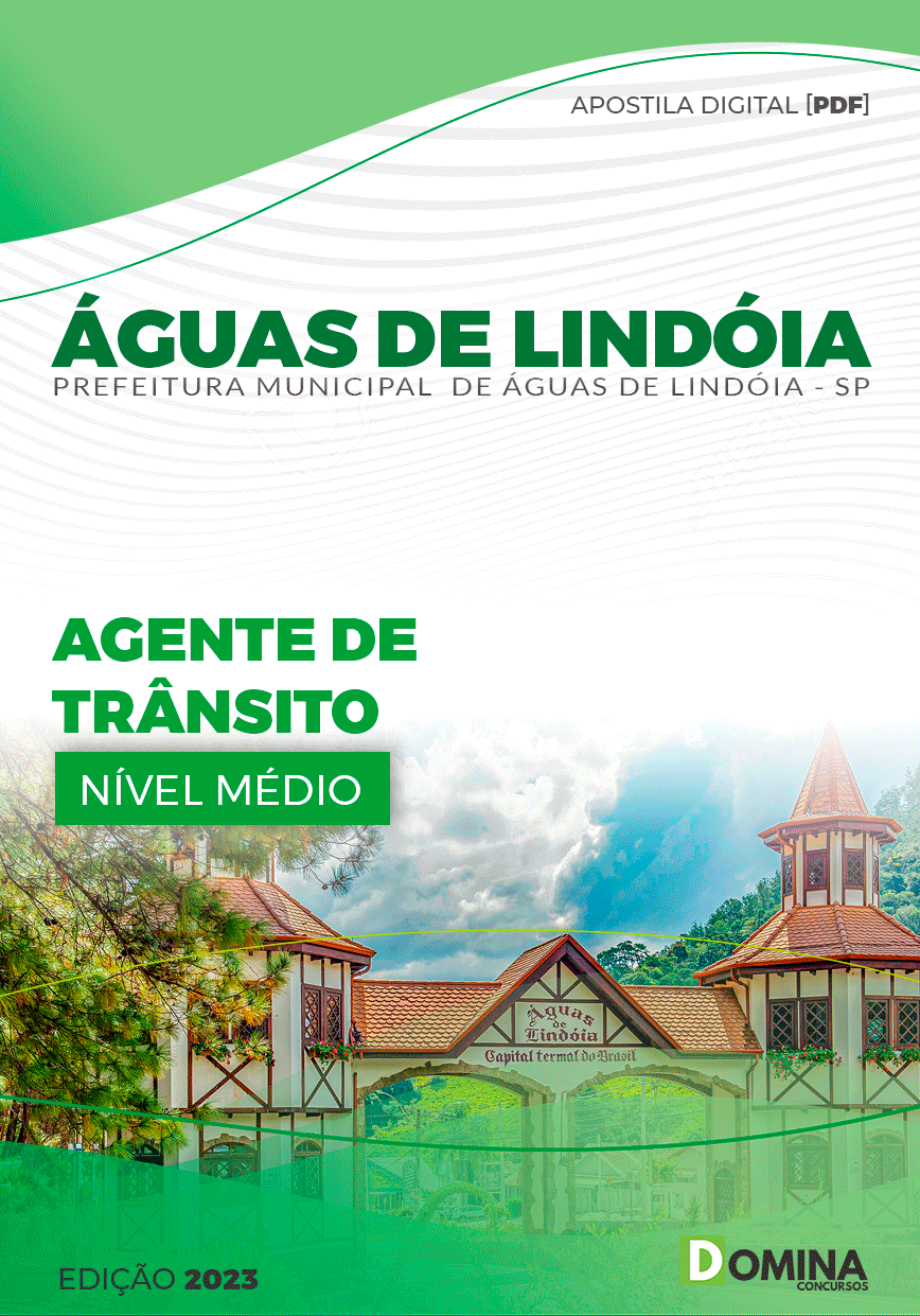 Apostila Pref Águas de Lindóia SP 2023 Agente Trânsito