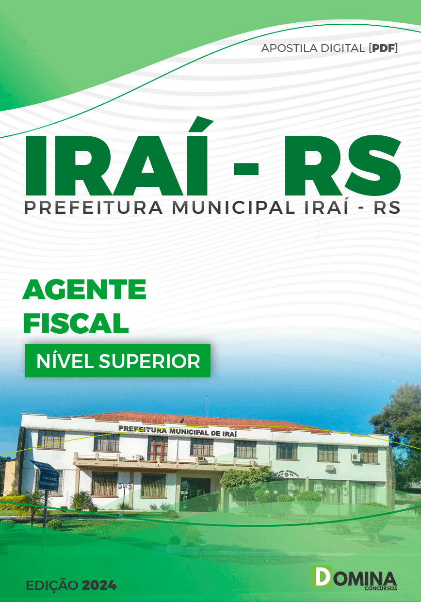 Apostila Pref Iraí RS 2024 Agente Fiscal