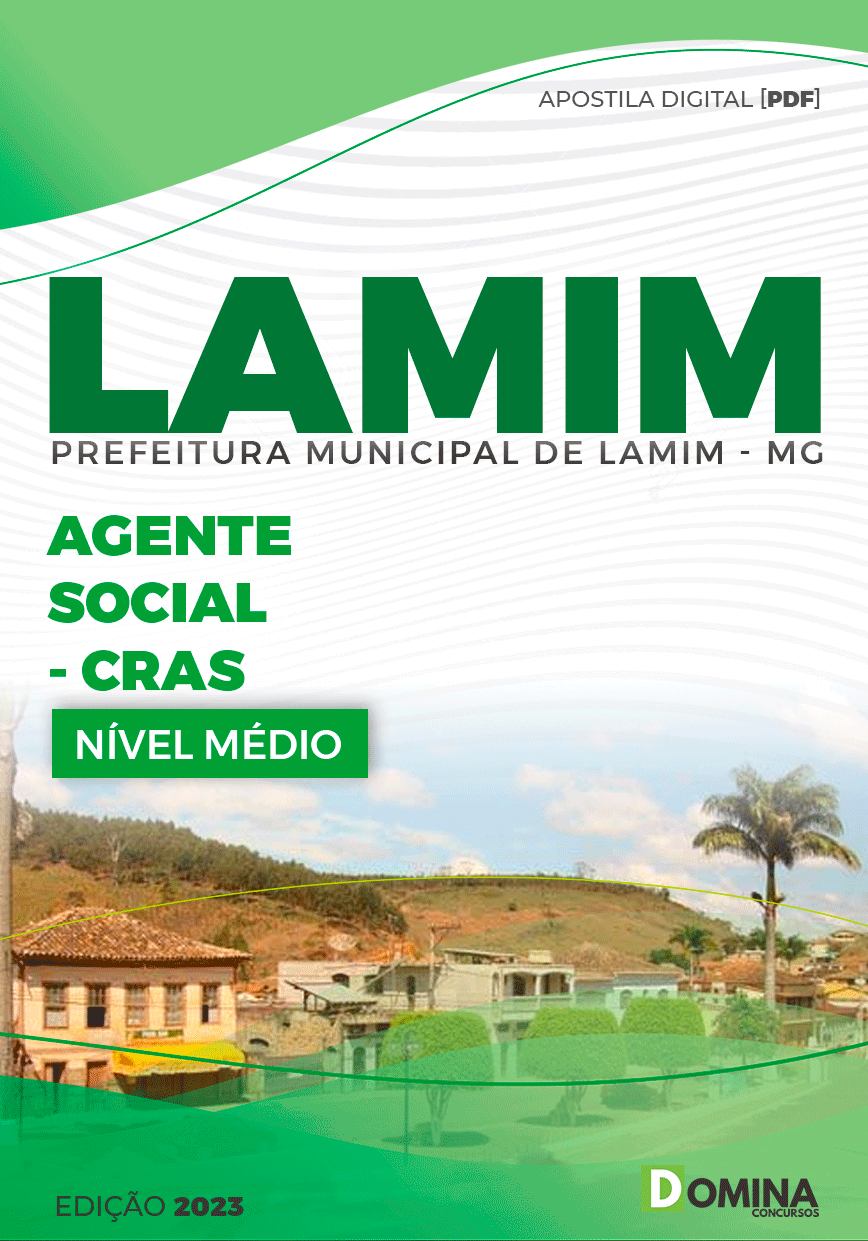Apostila Pref Lamim MG 2023 Agente Social CRAS