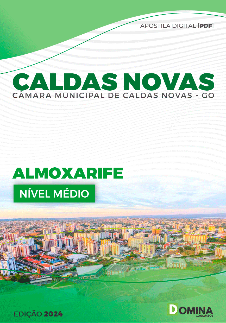 Apostila Câmara Caldas Novas GO 2023 Almoxarife