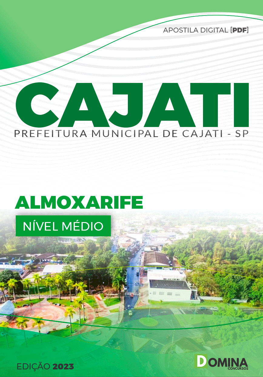 Apostila Pref Cajati SP 2023 Almoxarife