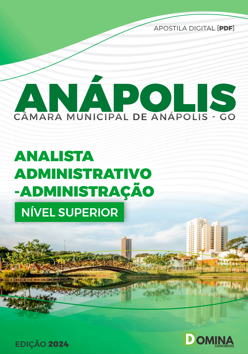 Apostila Câmara Anápolis GO 2023 Analista Adm Administração
