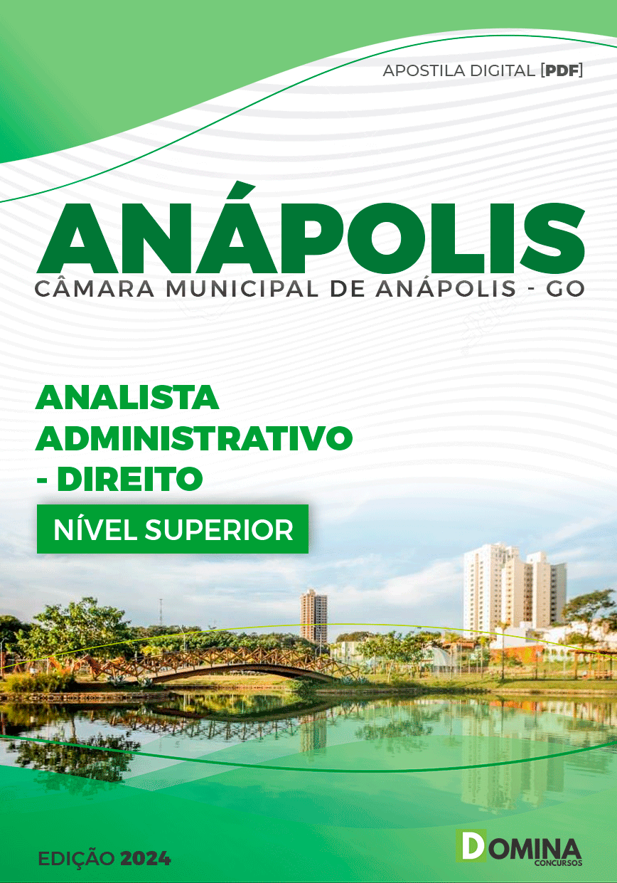 Apostila Câmara Anápolis GO 2023 Analista Adm Direito