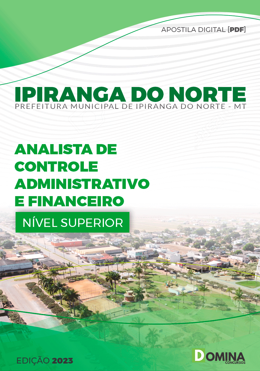 Apostila Pref Ipiranga do Norte MT 2023 Analista Controle Adm Financeiro