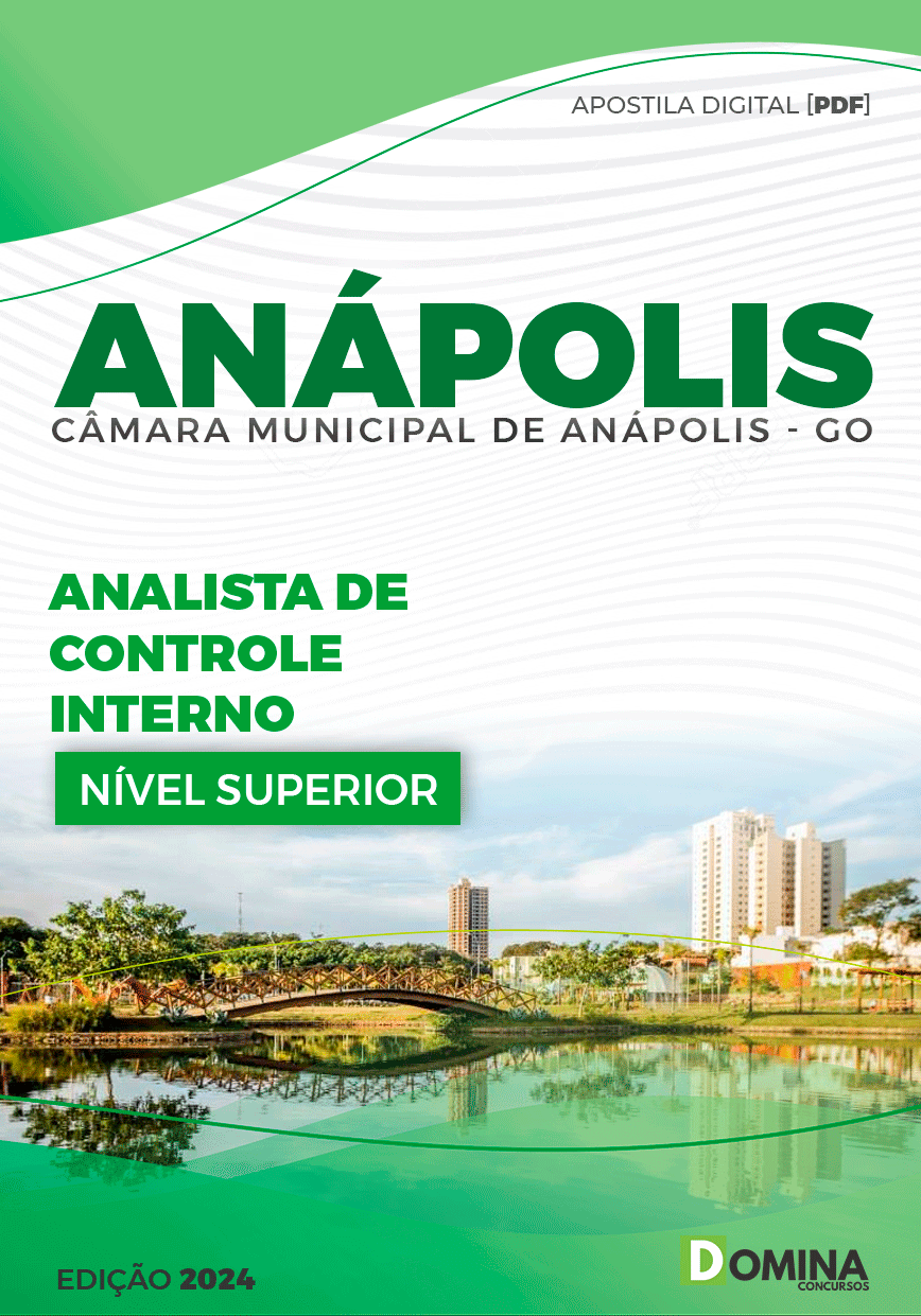 Apostila Câmara Anápolis GO 2023 Analista Adm Controle Interno