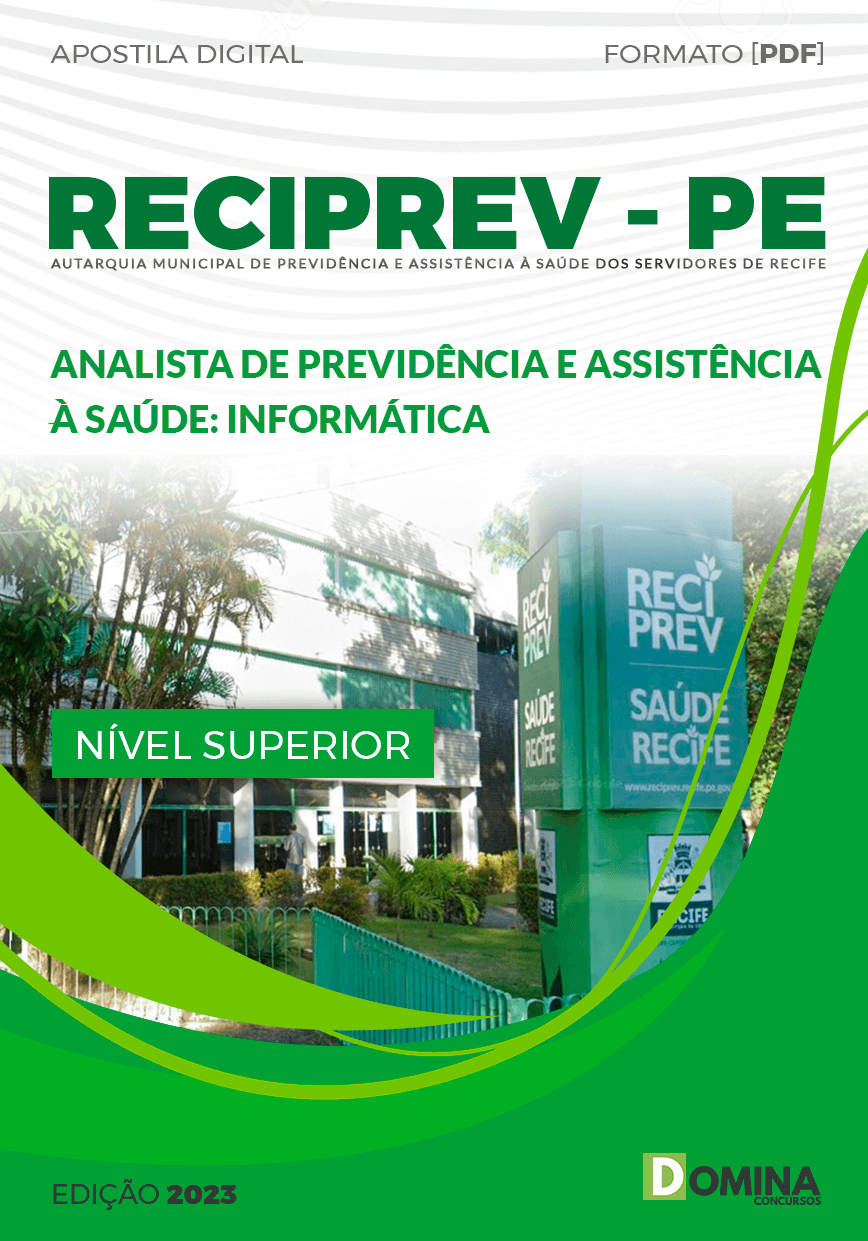 Apostila RECIPREV PE 2023 Analista Previdência Informática