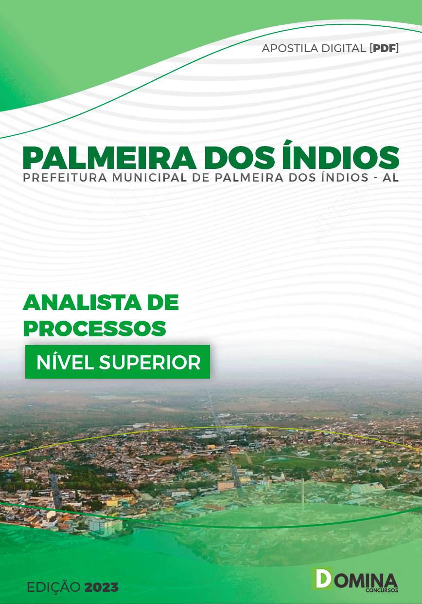 Apostila Pref Palmeira dos Índios AL 2023 Analista Processo