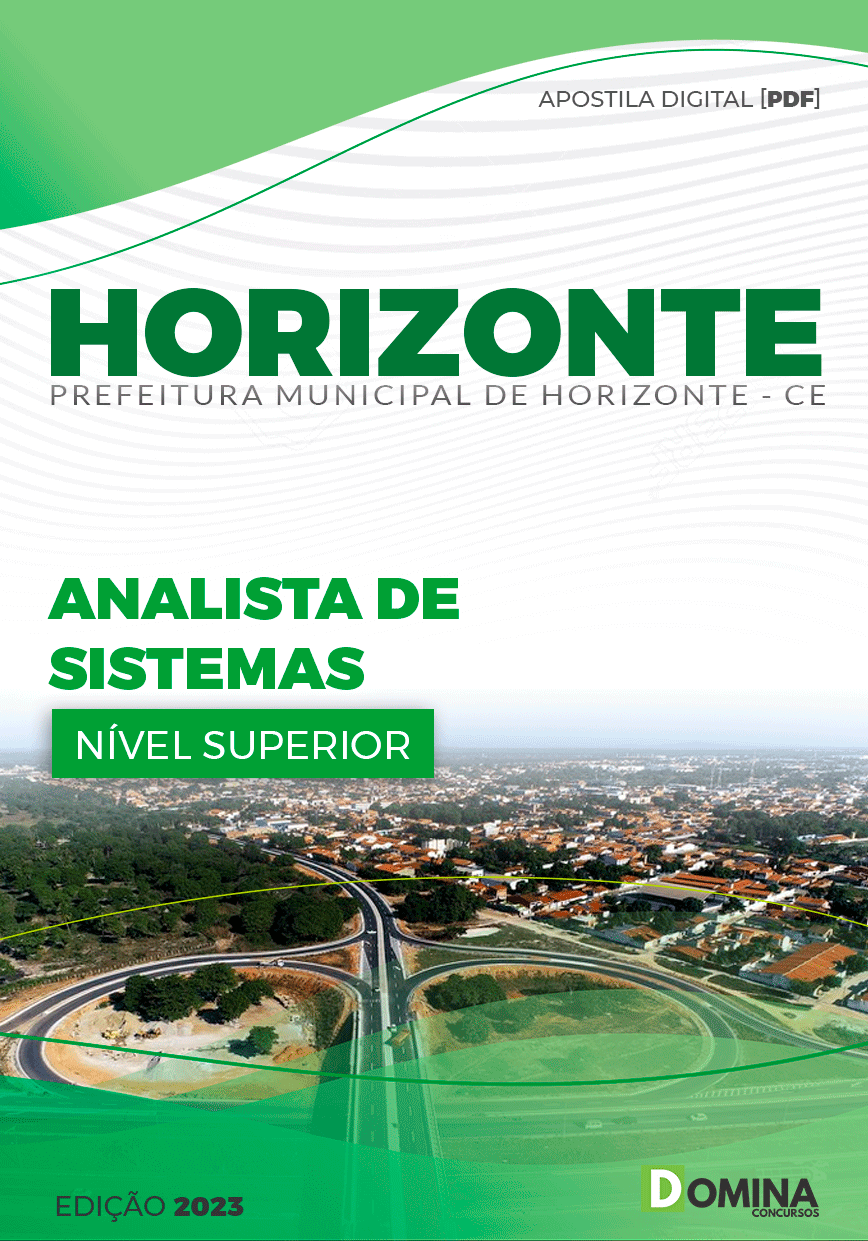 Apostila Pref Horizonte CE 2023 Analista Sistema