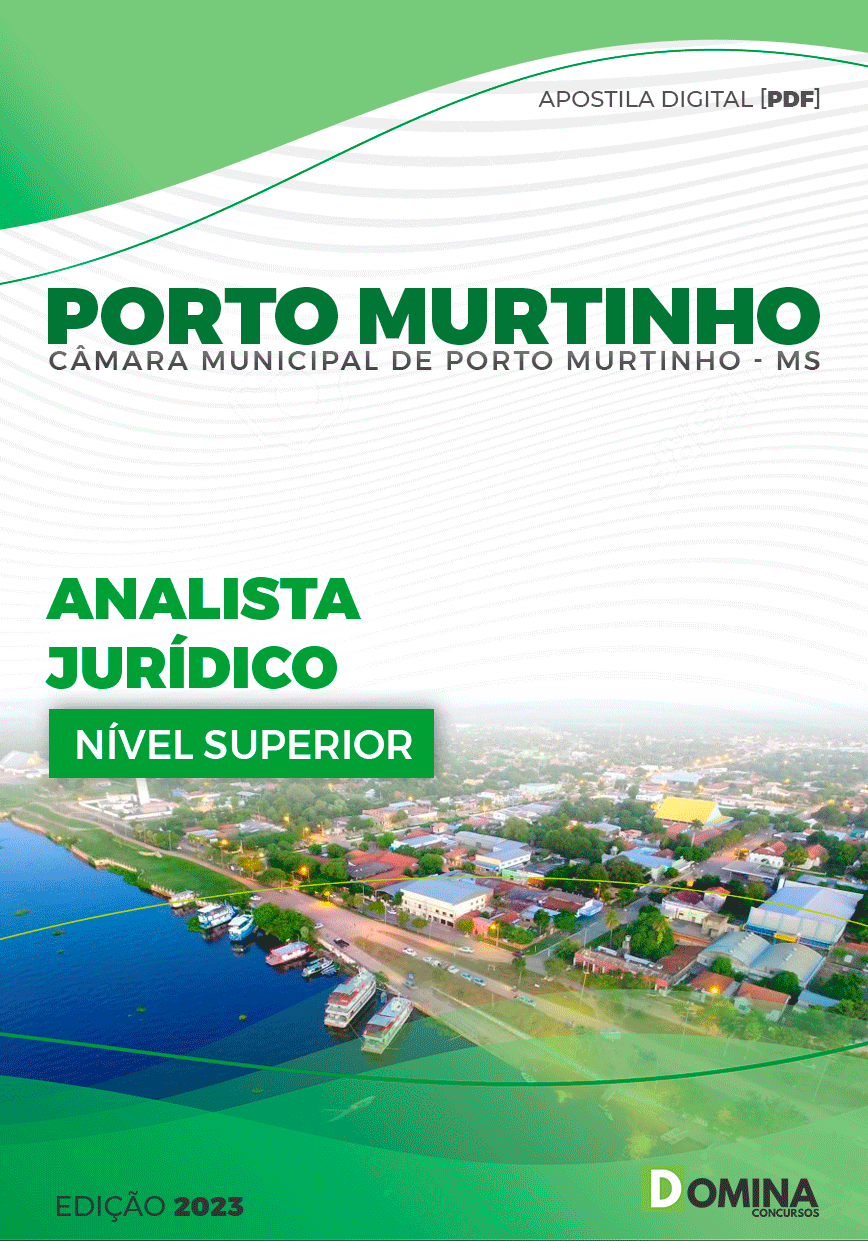 Apostila Câmara Porto Murtinho MG 2023 Analista Jurídico