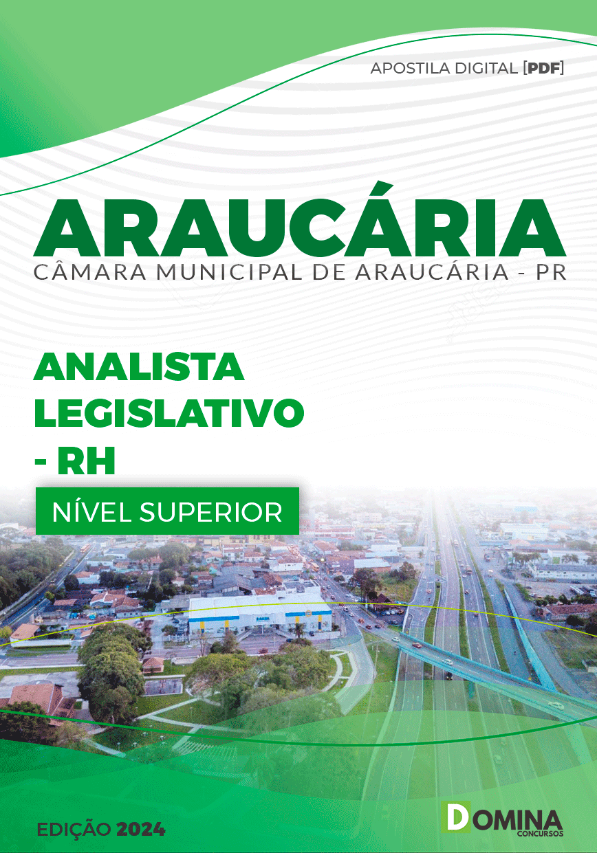 Apostila Pref Araucária PR 2024 Analista Legislativo RH
