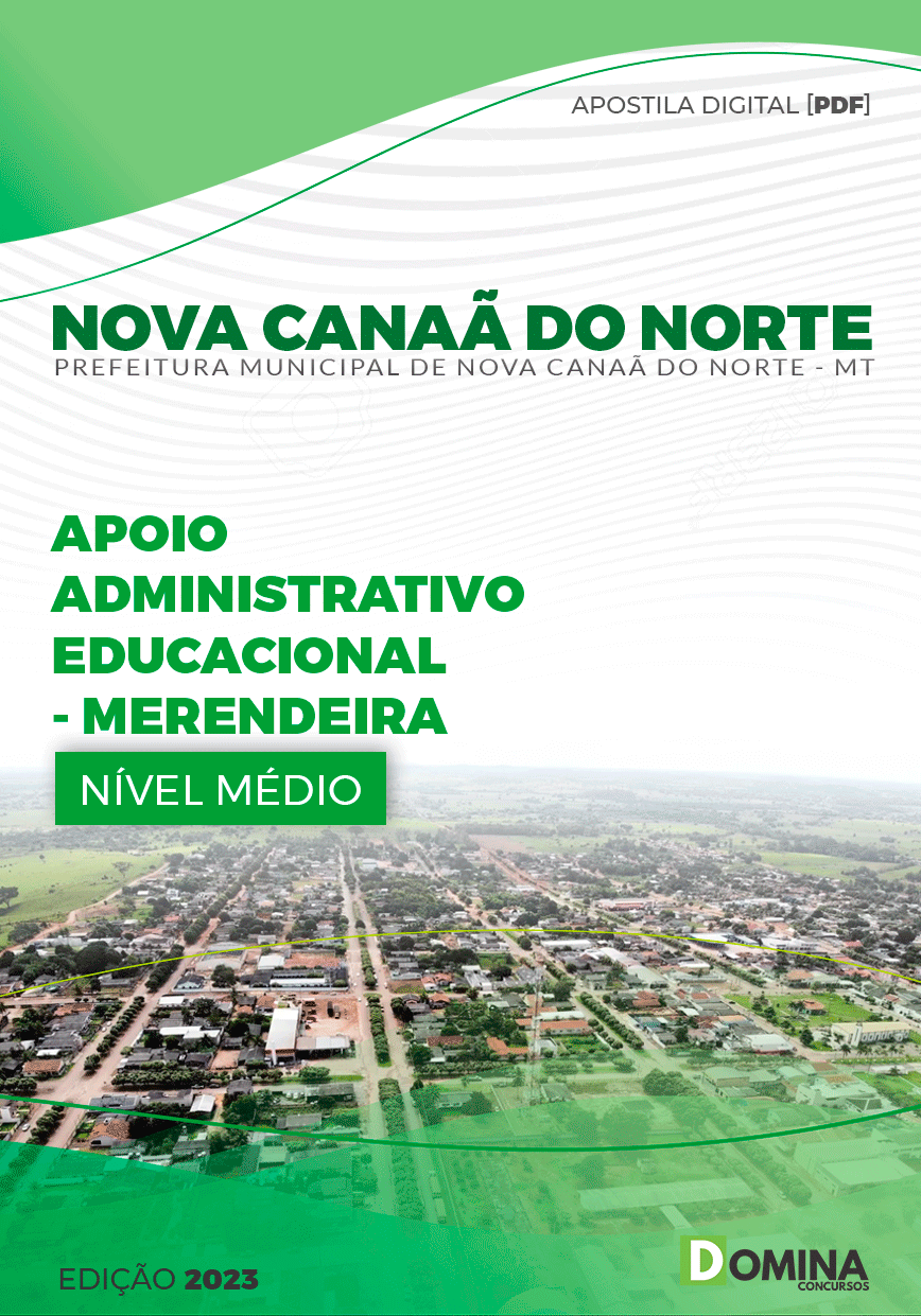 Nova Canaã do Norte MT 2023 Apoio Administrativo Merendeira
